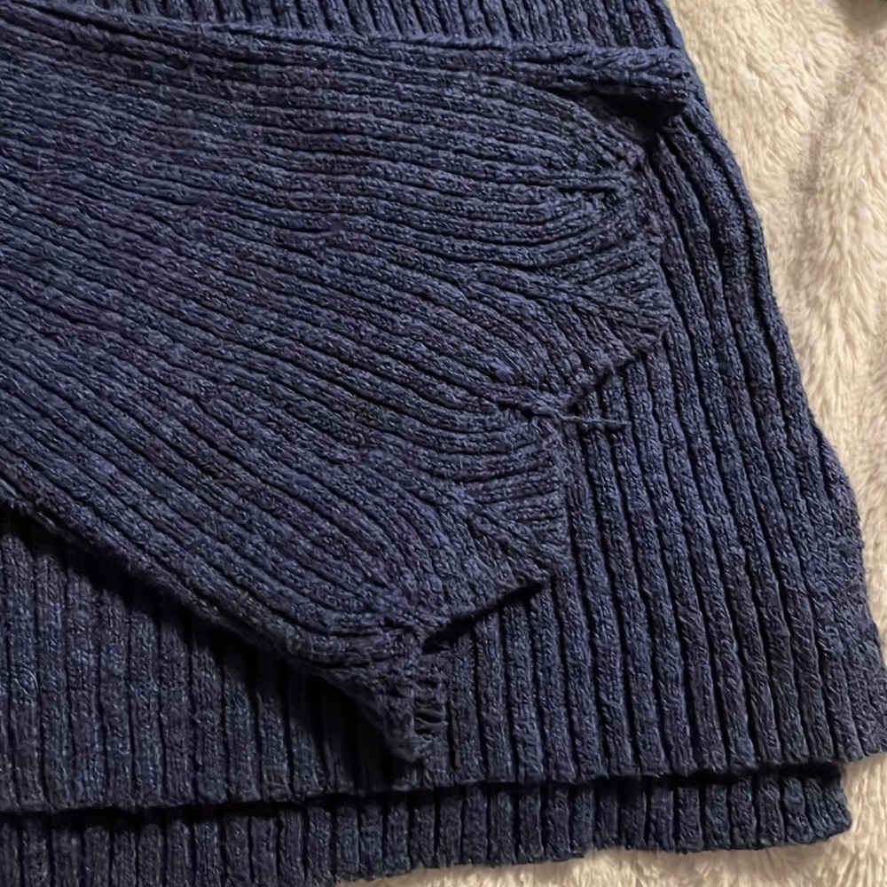 Aeropostale Y2K Cold Shoulder Flared Sleeve Sweater Large Boho Casual Outdoor - Picture 5 of 7